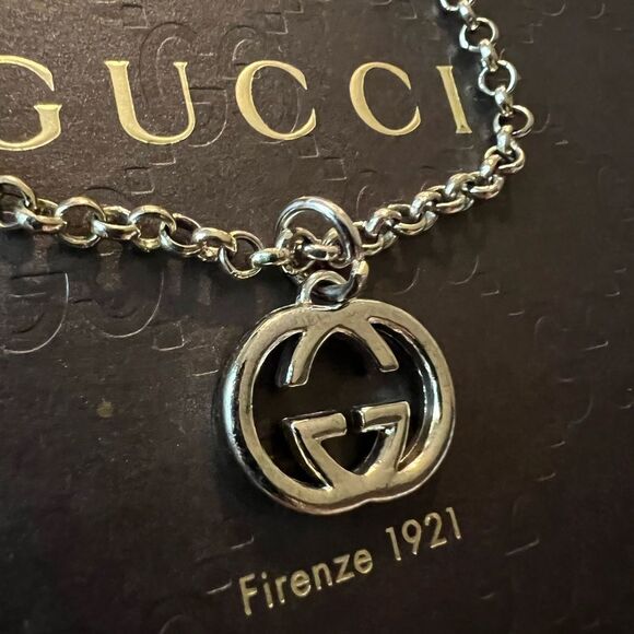 Gucci Repurposed Upcycled Running GG Necklace - Picture 5 of 5